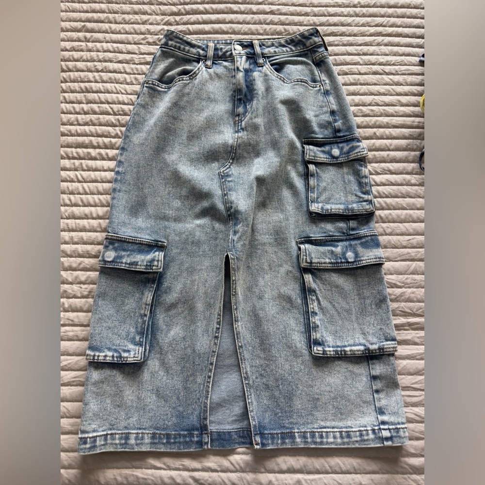 Target Women's Blue Denim Maxi Skirt